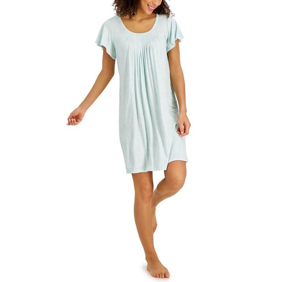 Charter Club Other - Charter Club Printed Pleat-Front Chemise Nightgown